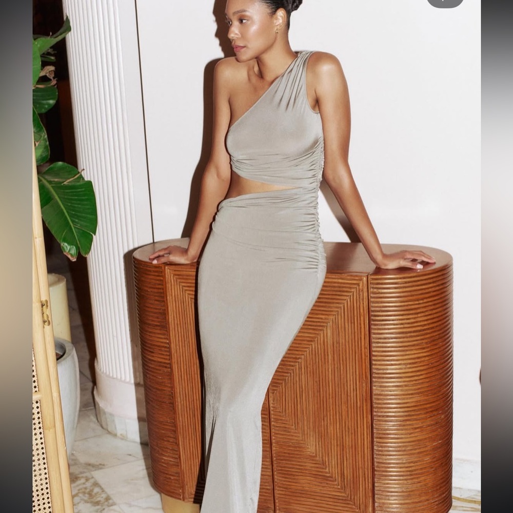 JADE SWIM Yana Dress in Sea Salt